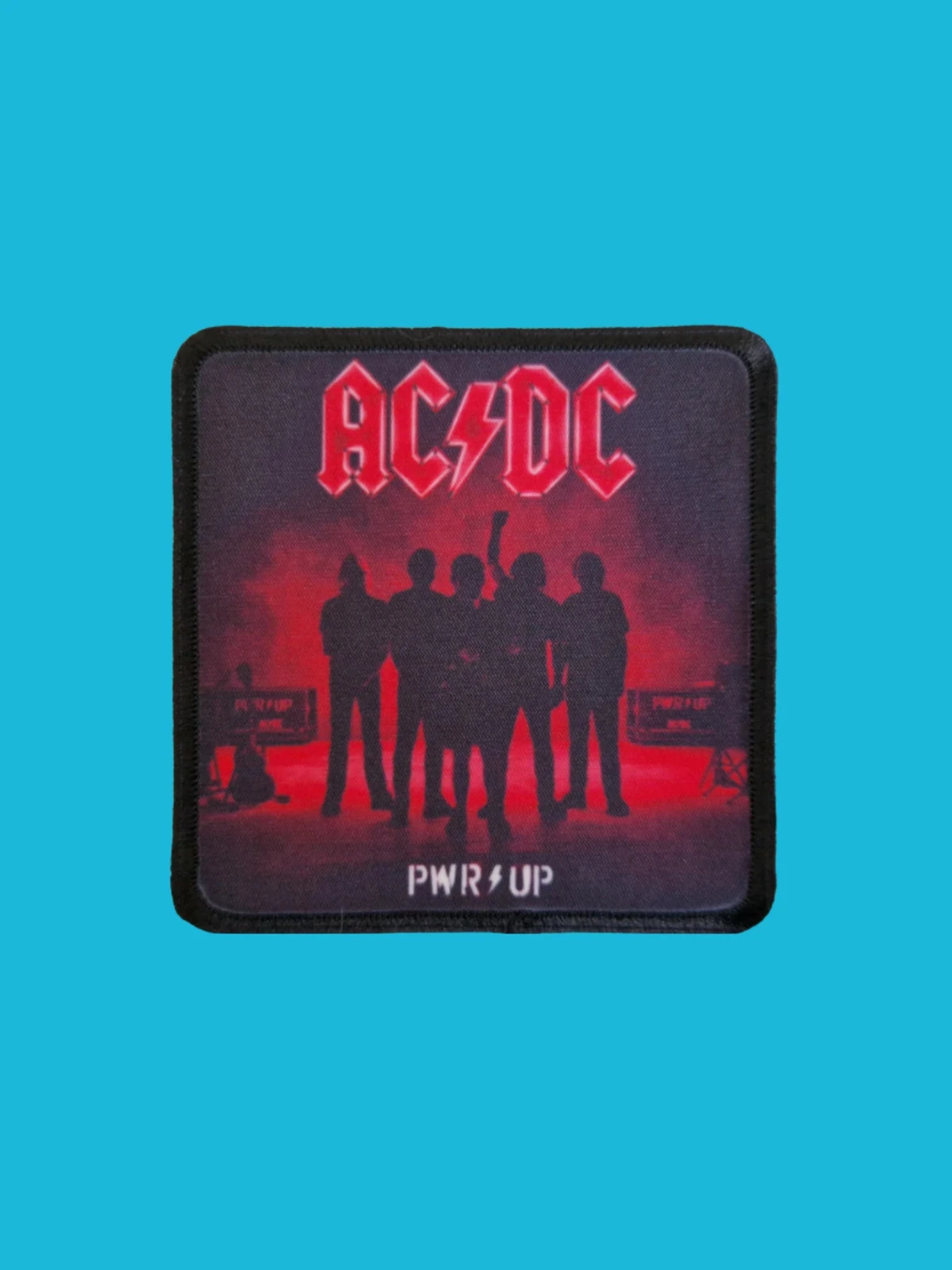 Patch AC/DC - Power Up - Imprimé - Carré de 7,5 x 7,5 centimètres